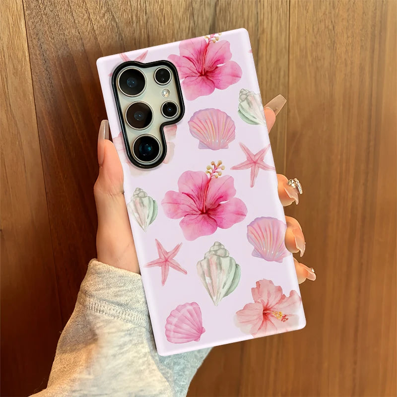 Samsung Galaxy Pink Tropical Flower Case