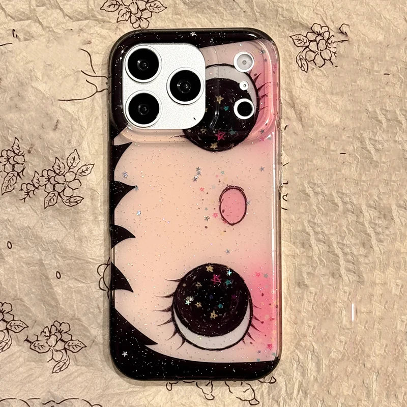 Kawaii Cat Face Case For iPhone 17 16 15 14 13 Pro Max