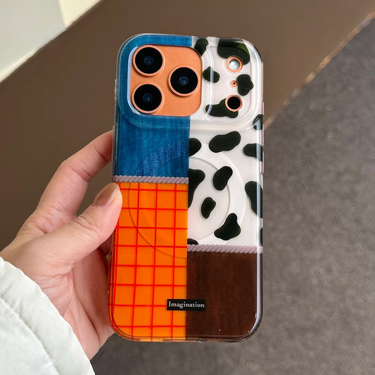 Colorblock Patch Case
