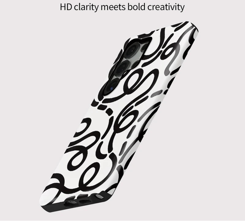 Samsung Galaxy Abstract Line Art Case