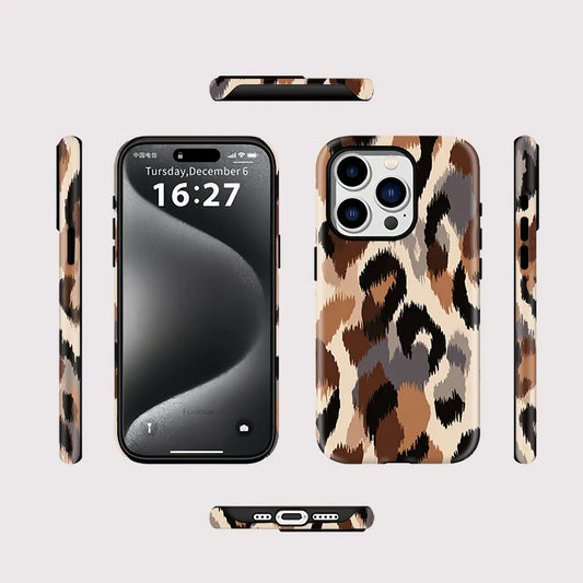 IPHONE Earth Leopard Vintage Case