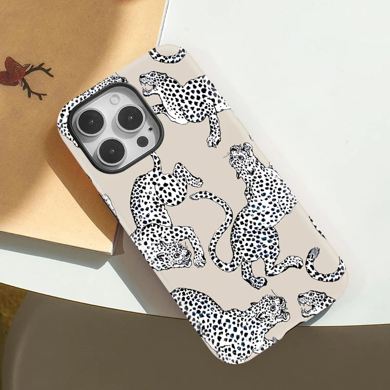 IPHONE Snow Leopard Pattern Case