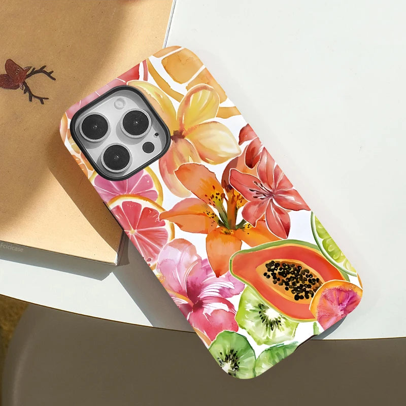 IPHONE Tropical Papaya Bloom Case