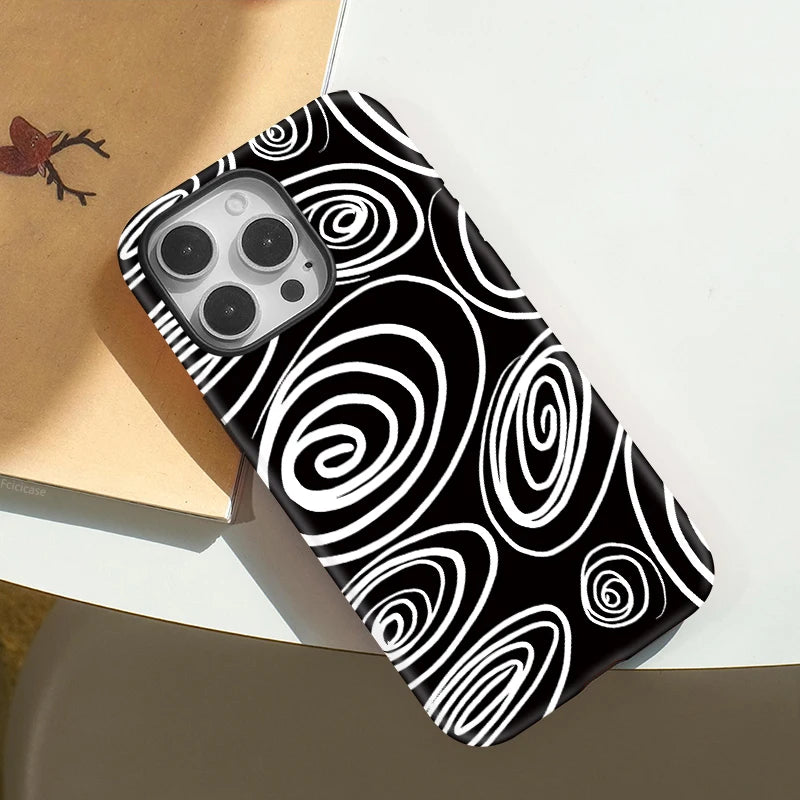 IPHONE Holographic Spiral Illusion Case