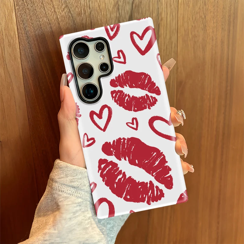 Samsung Galaxy Love Heart Lips Case