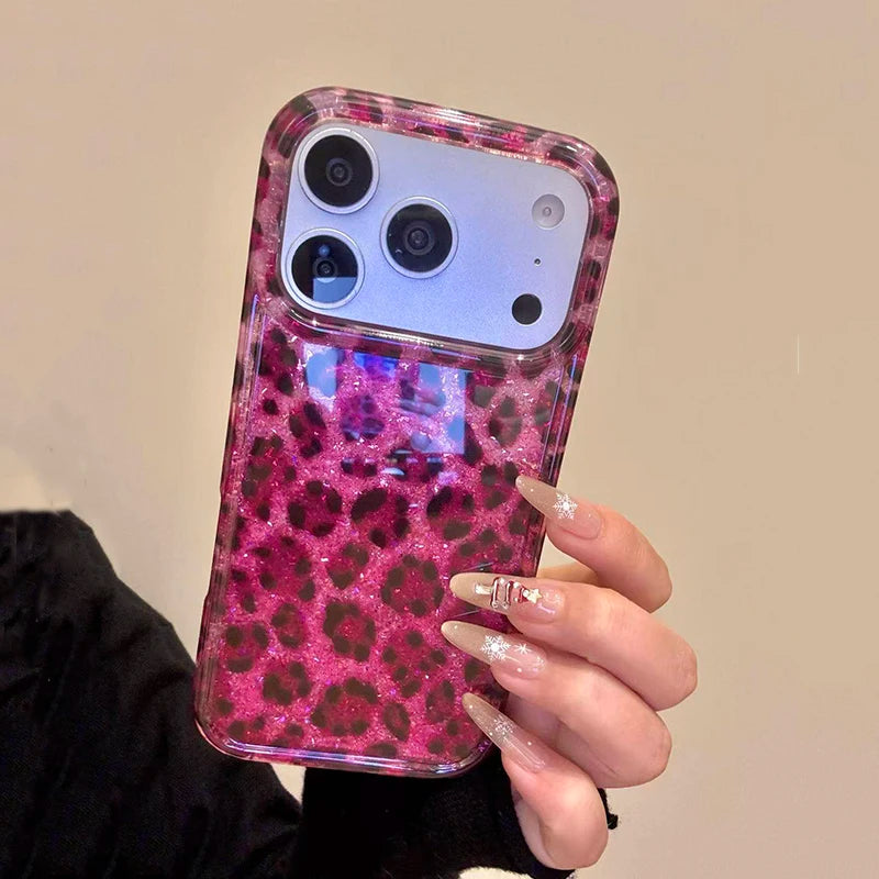 Pink Leopard Edge Case