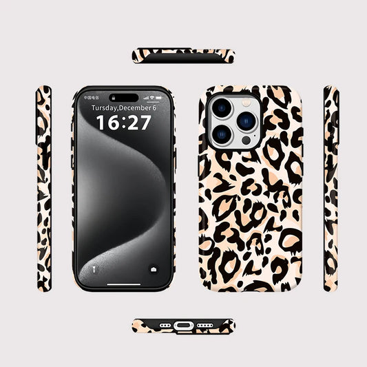 IPHONE Vintage Leopard Cream Case