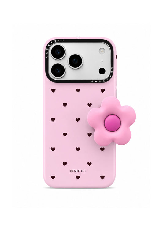 Flower Cute Heart Magnetic Case