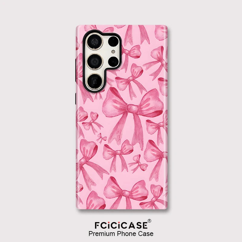 Samsung Galaxy Pink Floral Overlay Case