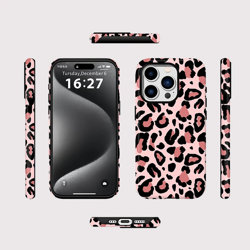 IPHONE Rose Leopard Muse Case