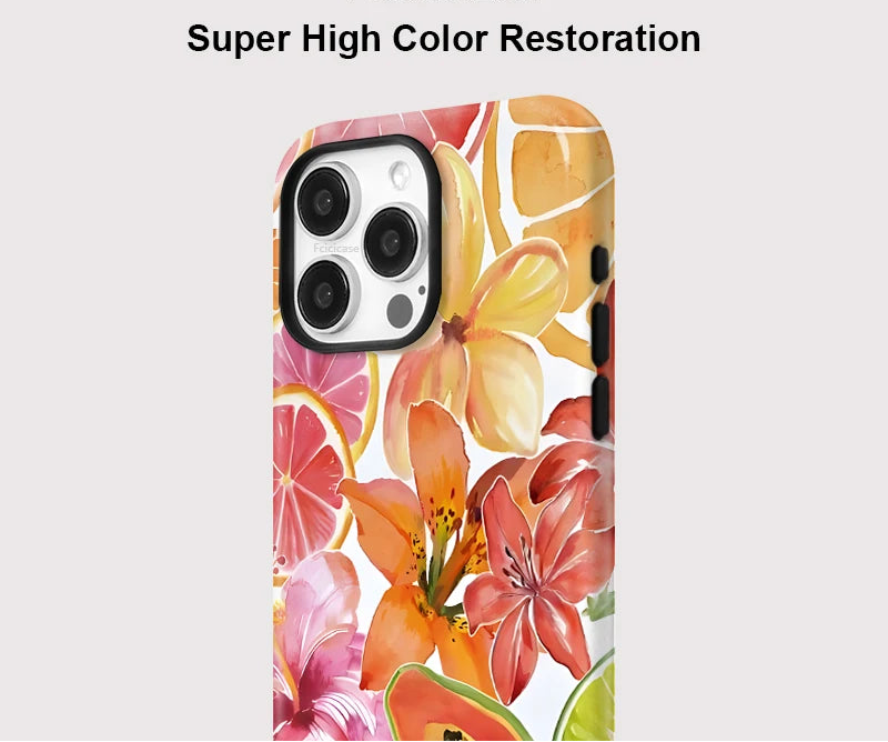 IPHONE Tropical Papaya Bloom Case
