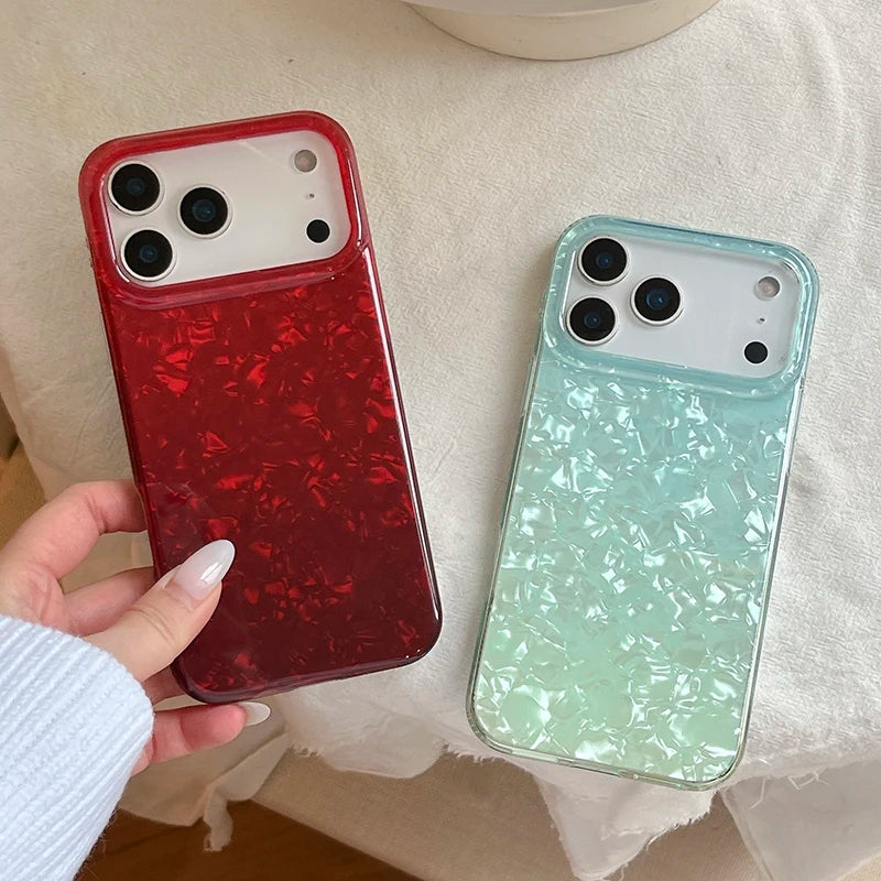 Red Glitter Fade Case For iPhone 17 Pro Max 16 15 14 13