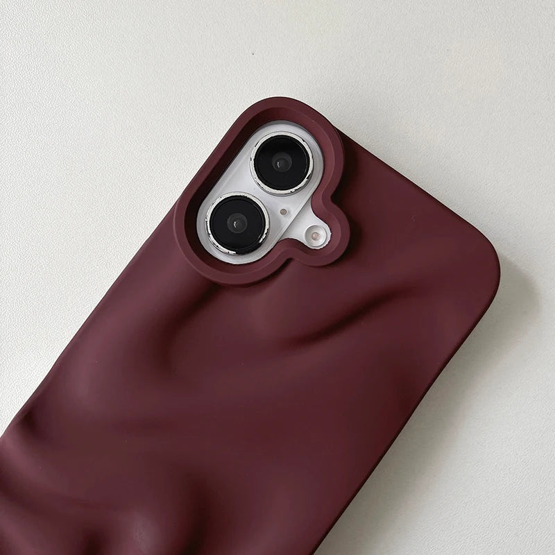 Mocha Cloud Soft Case For iPhone 17 Air 16 15 14 13 12 11 Pro Max