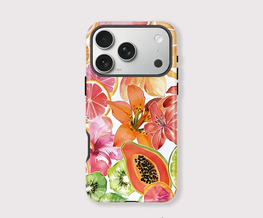 IPHONE Tropical Papaya Bloom Case