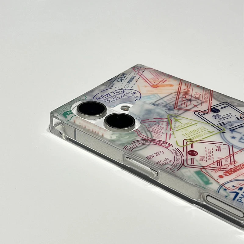 Vintage Travel Map Case For iPhone 17 16 15 13 14 Pro Max