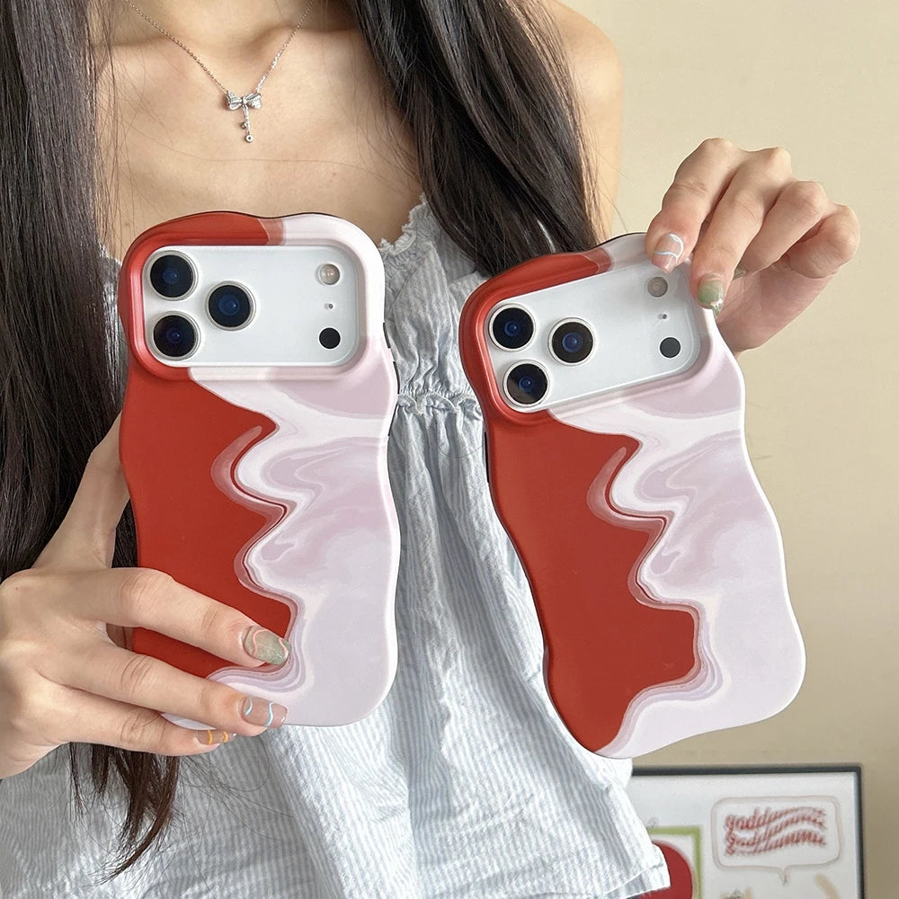 Duo Melt Wave Case for IPhone 17 16 15 14 13 Pro Max