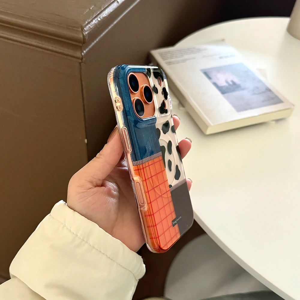Colorblock Patch Case