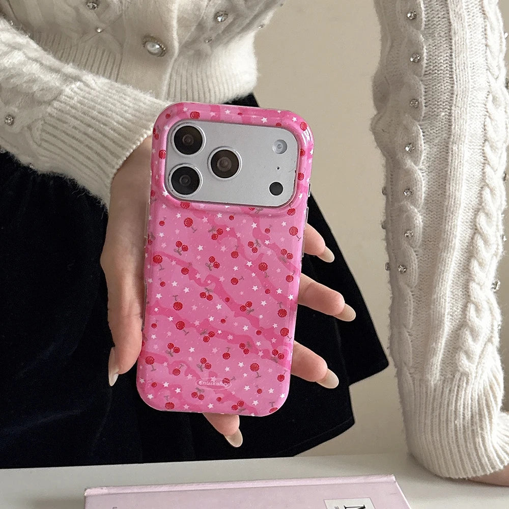 Pink Glitter Jelly Case