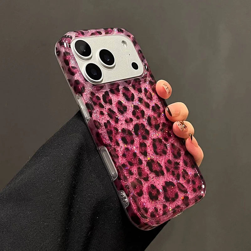 Pink Leopard Edge Case