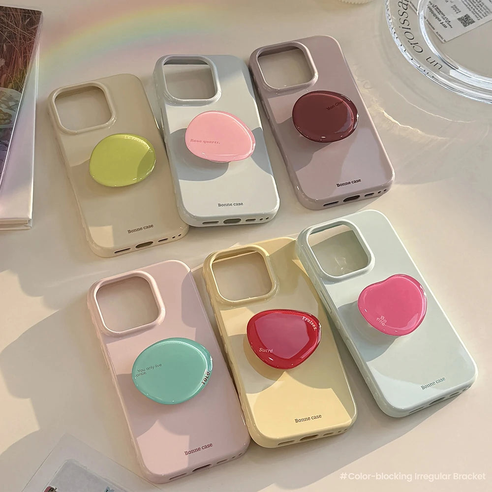 Heart Grip Wood Case for Iphone 13 14 15 16 17 Pro Max
