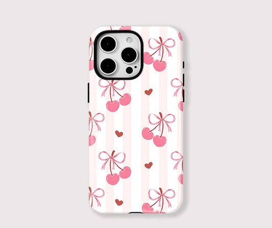 IPHONE Cherry Ribbon Case