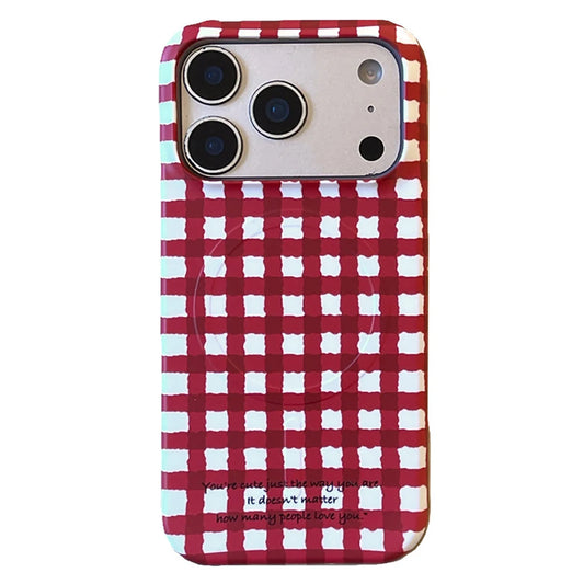 Cherry Picnic Gingham - Magnetic Cover