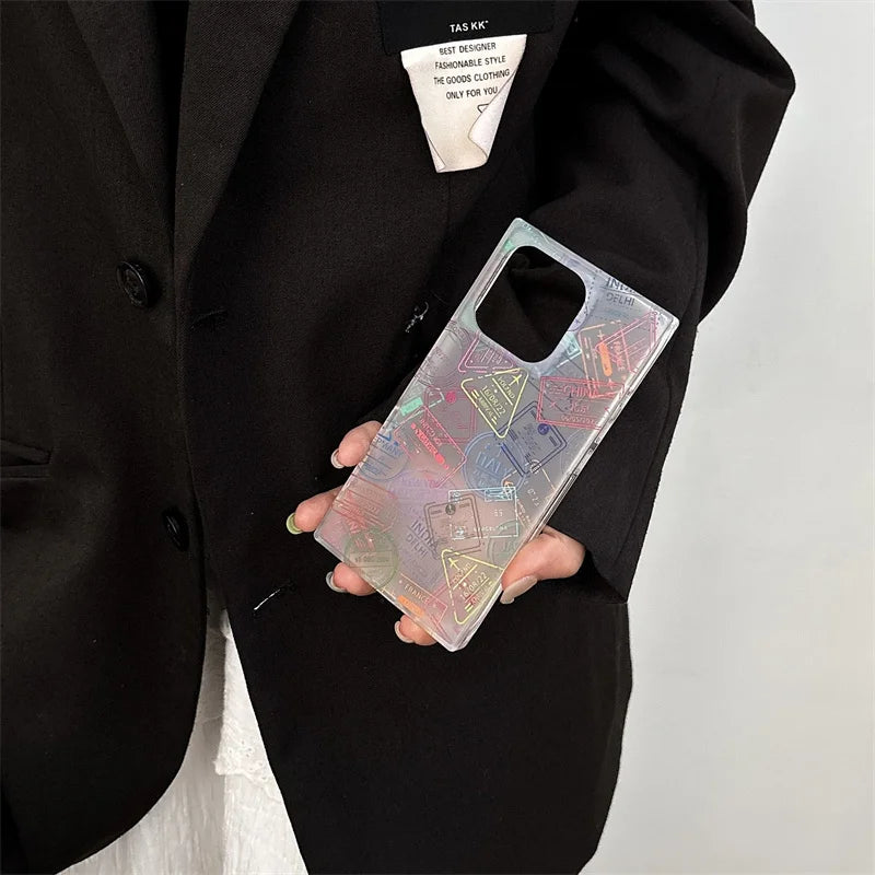 Vintage Travel Map Case For iPhone 17 16 15 13 14 Pro Max