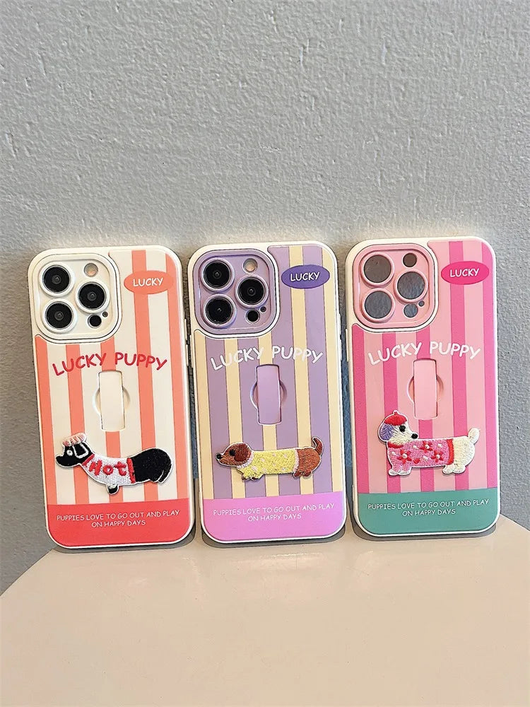 Puppy Stripe Case