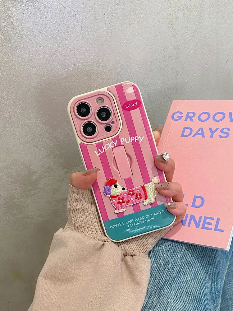 Puppy Stripe Case