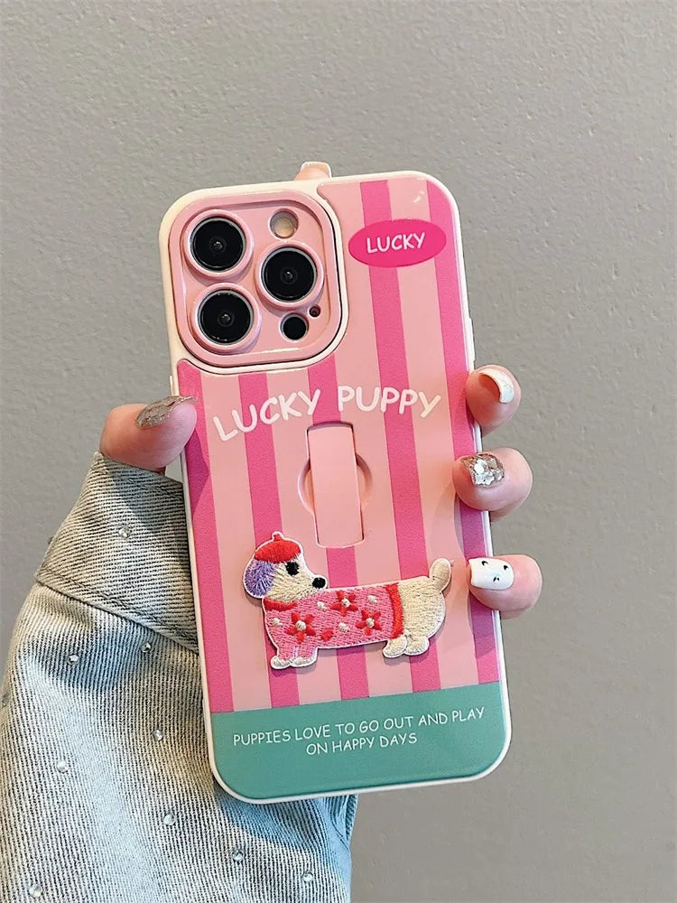 Puppy Stripe Case