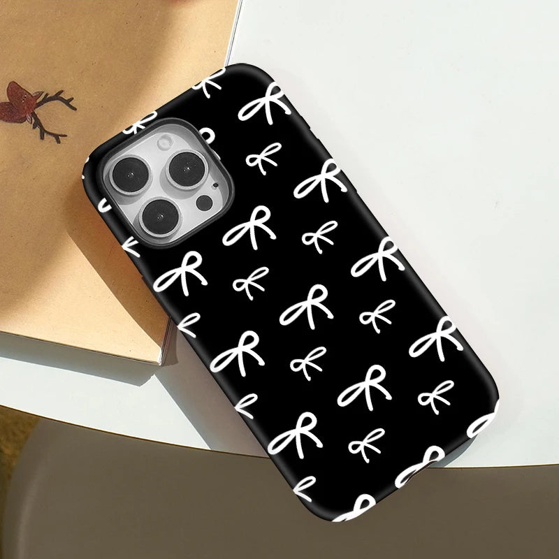 IPHONE Midnight Bow Aesthetic Case