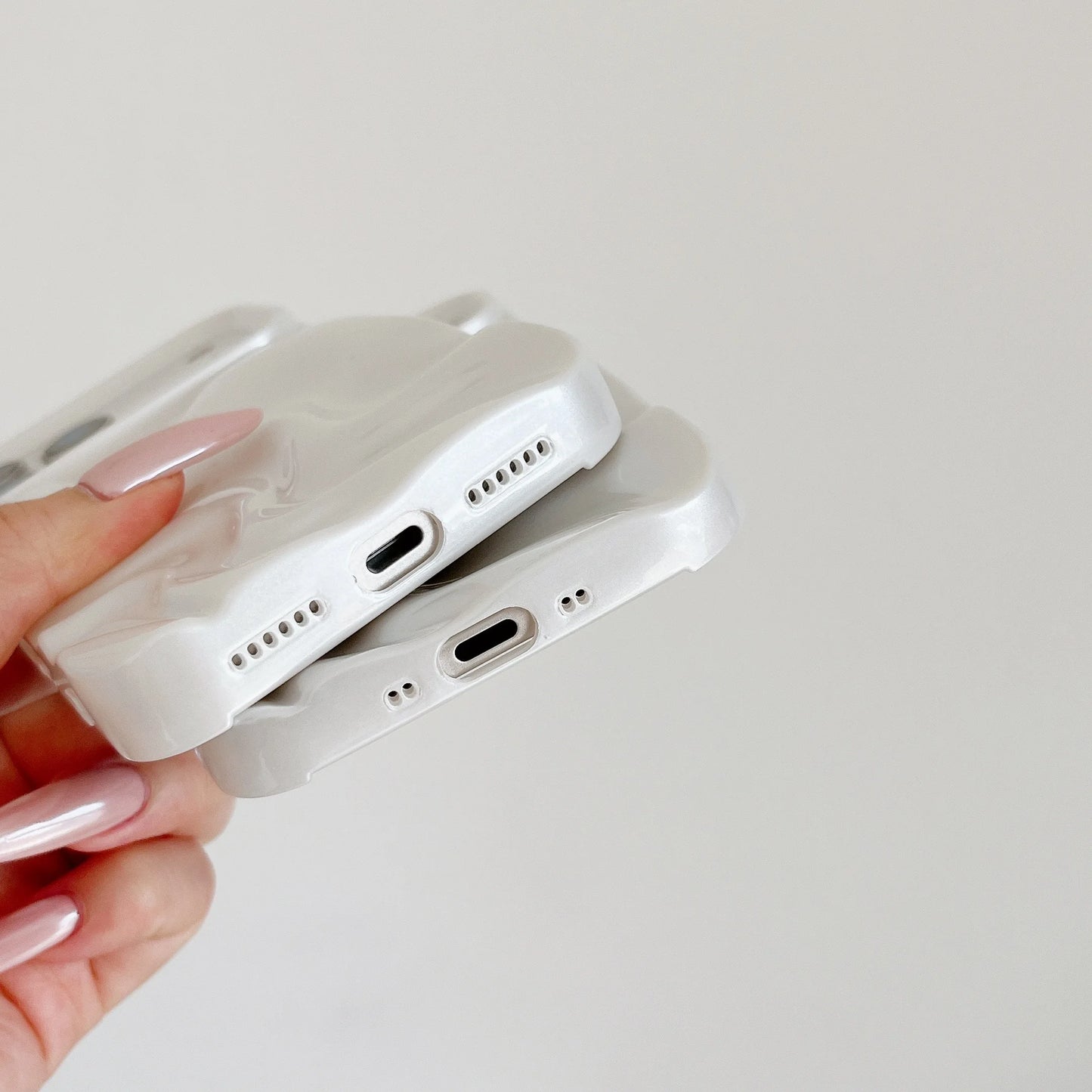 Glossy Pearl Wave Case