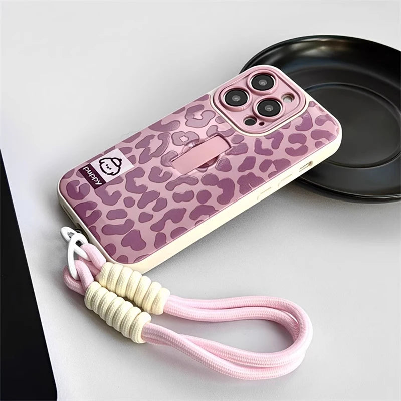 Pink Leopard Statement Case