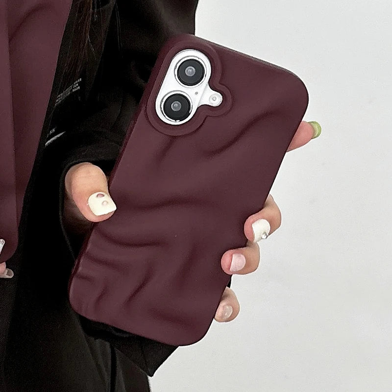 Mocha Cloud Soft Case For iPhone 17 Air 16 15 14 13 12 11 Pro Max