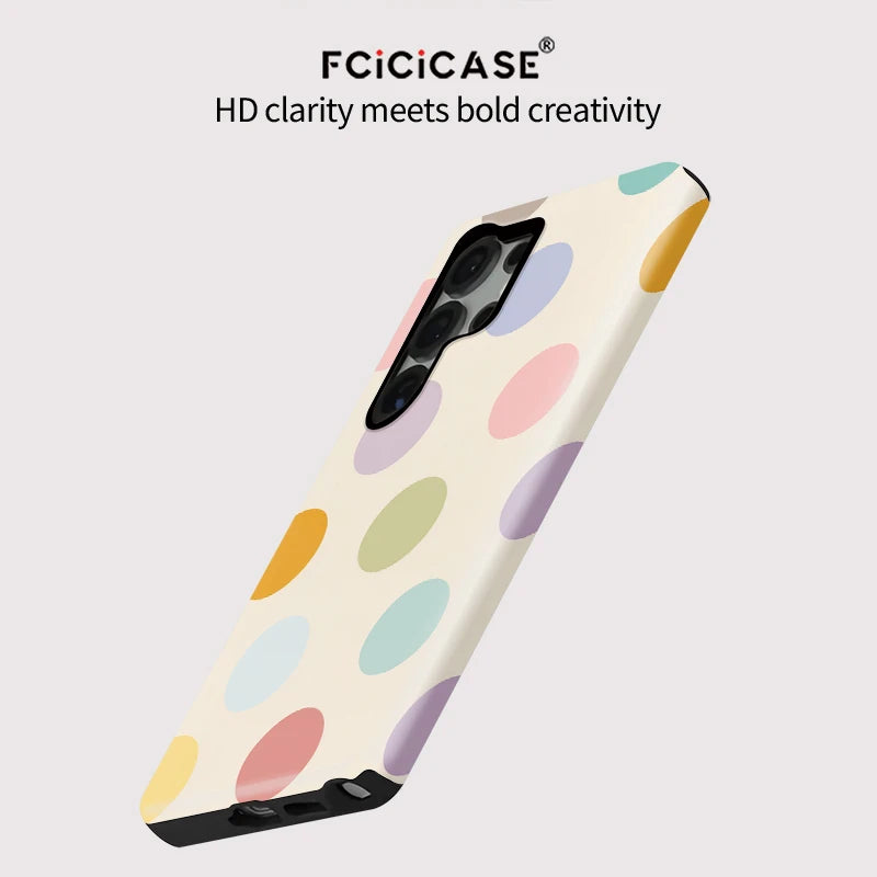 Samsung Galaxy Pastel Dot Aesthetic Case