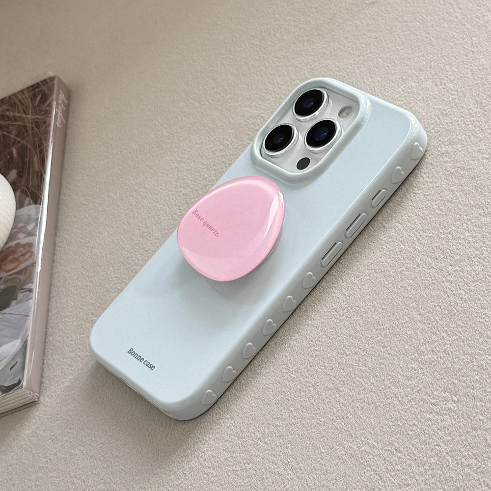 Heart Grip Wood Case for Iphone 13 14 15 16 17 Pro Max