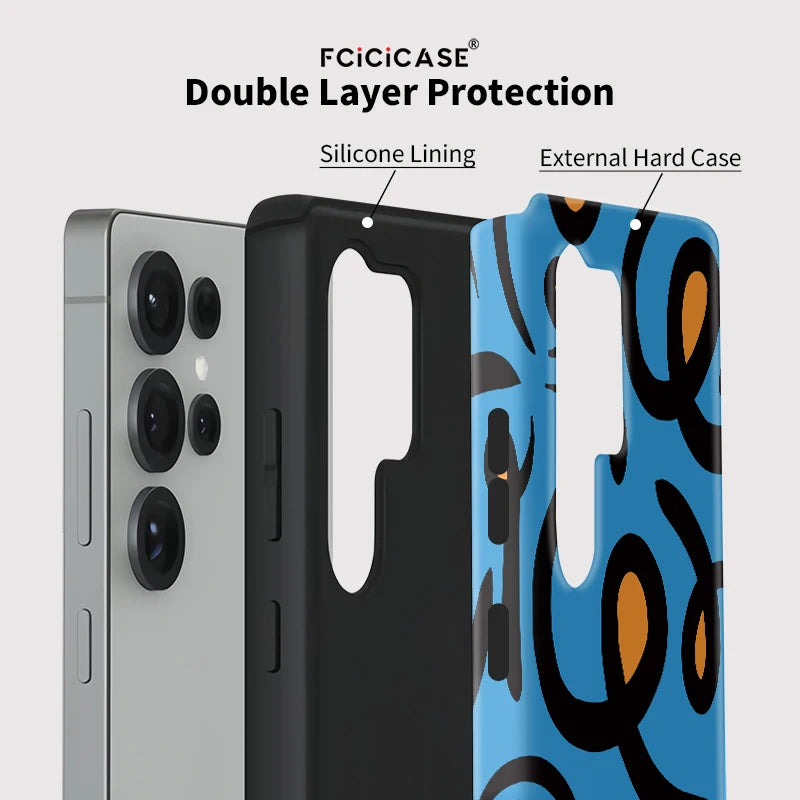 Samsung Galaxy Blue Wave Artistic Case