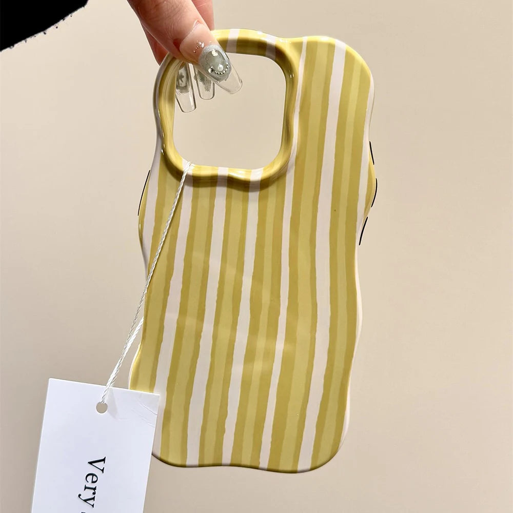 Green Stripe Tote Case for IPhone 13 14 15 16 17 Pro Max 17Air