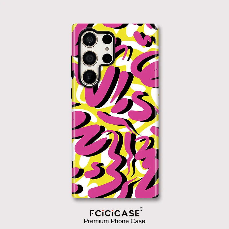 Samsung Galaxy Pink Graffiti Pop Case