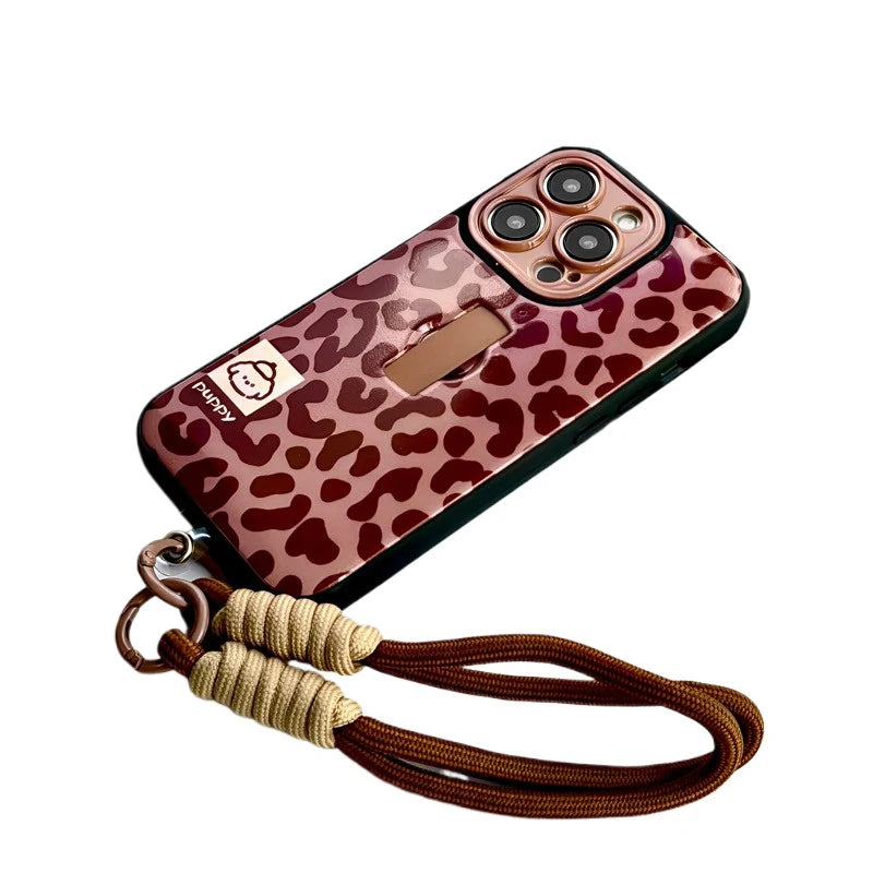 Pink Leopard Statement Case