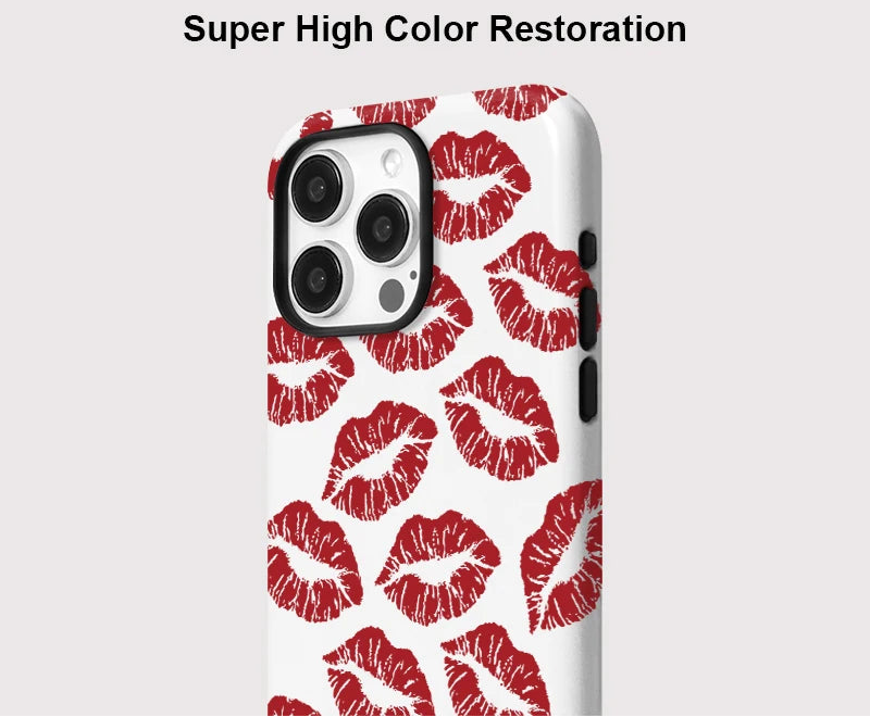 PHONE Red Lip Print Case
