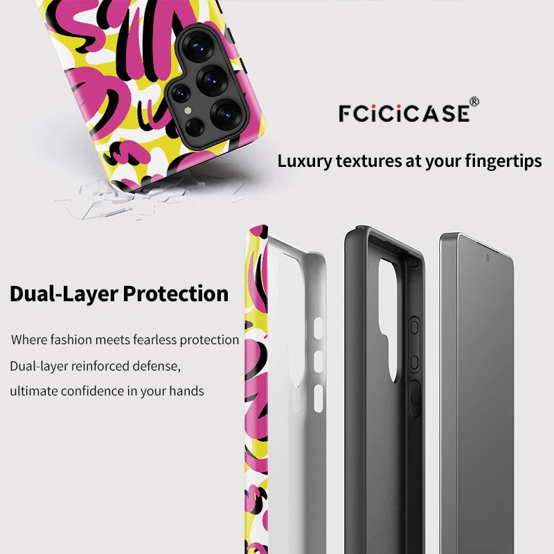 Samsung Galaxy Pink Graffiti Pop Case