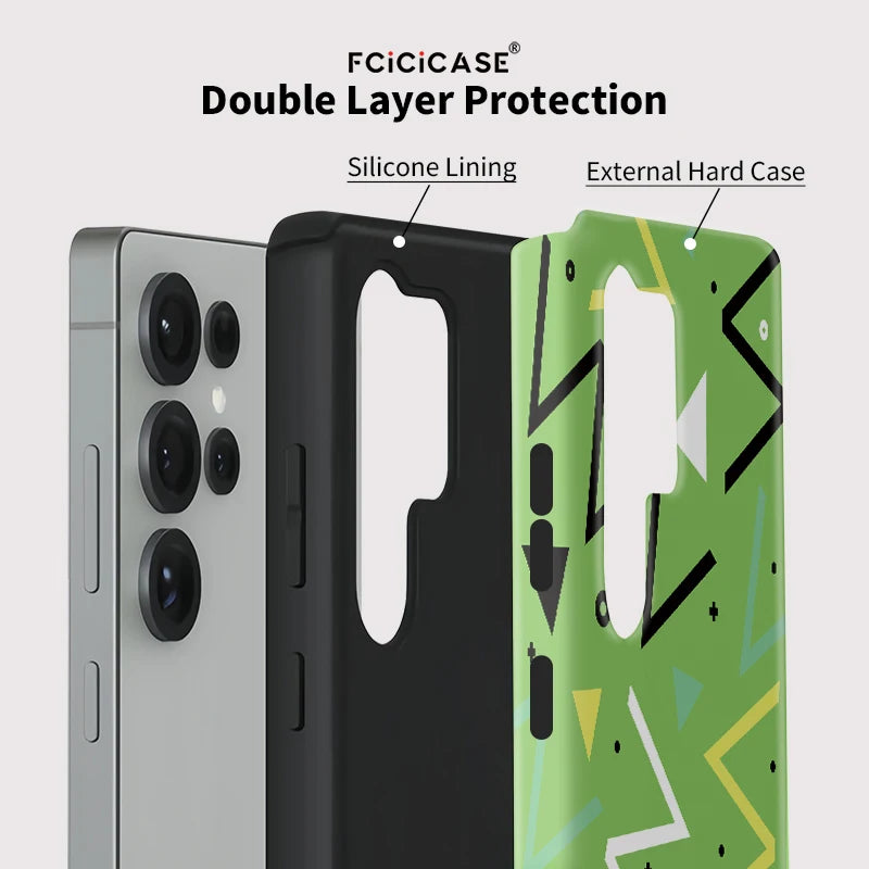 Samsung Galaxy Neon Energy Abstract Case