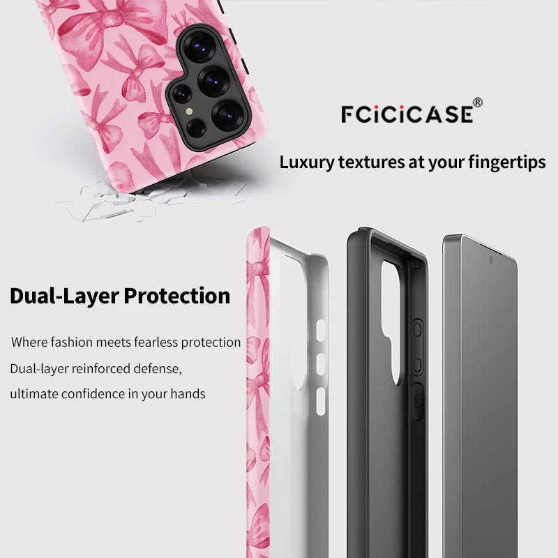 Samsung Galaxy Pink Floral Overlay Case