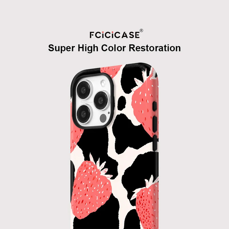IPHONE Strawberry Cow Aesthetic Case