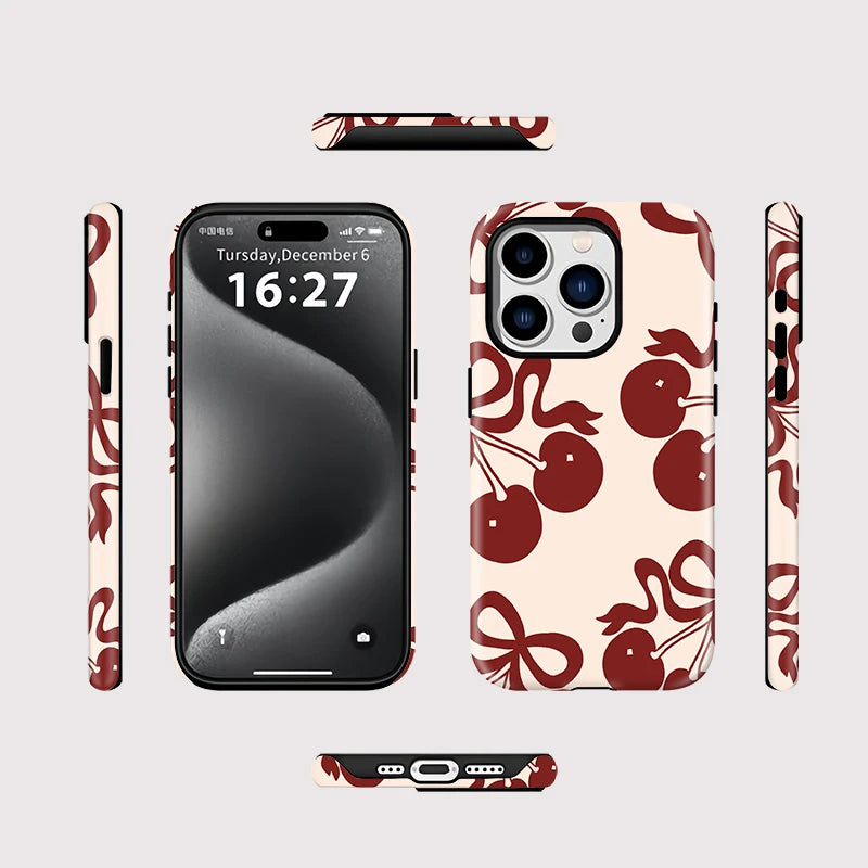 IPHONE Cherry Minimal Case