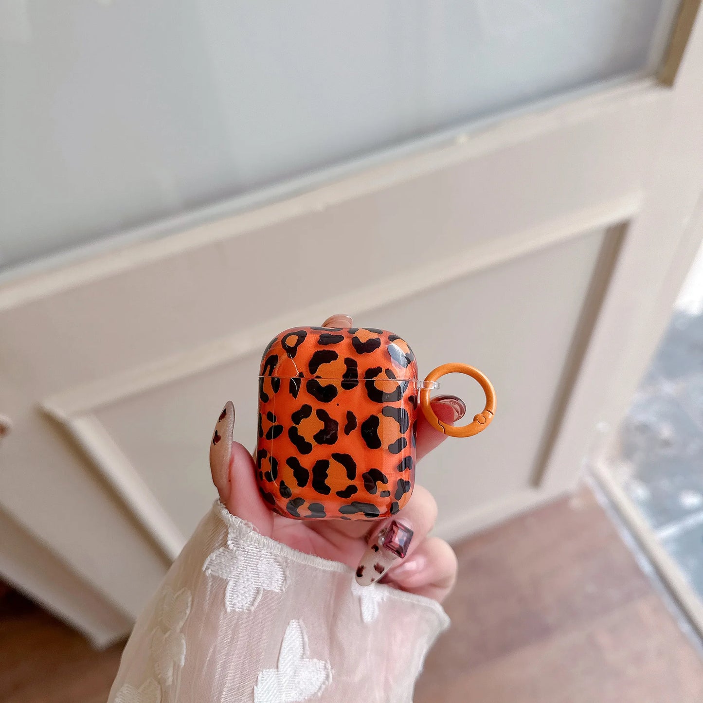 Neon Leopard AirPods Case