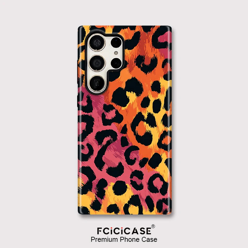 Samsung Galaxy Sunset Leopard Glow Case