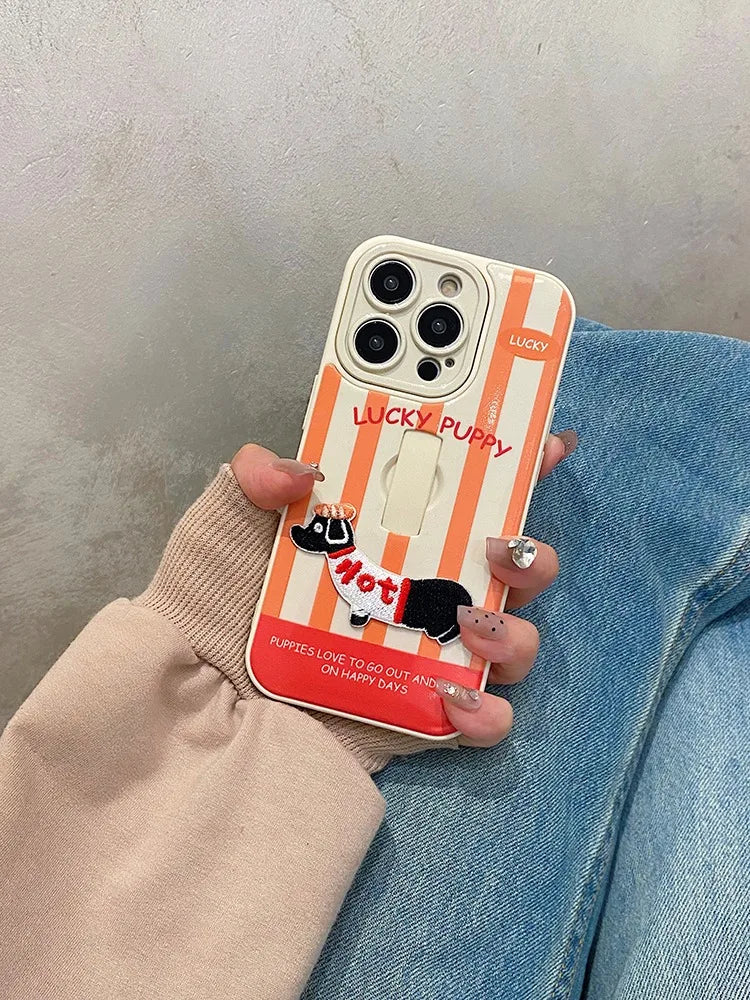 Puppy Stripe Case