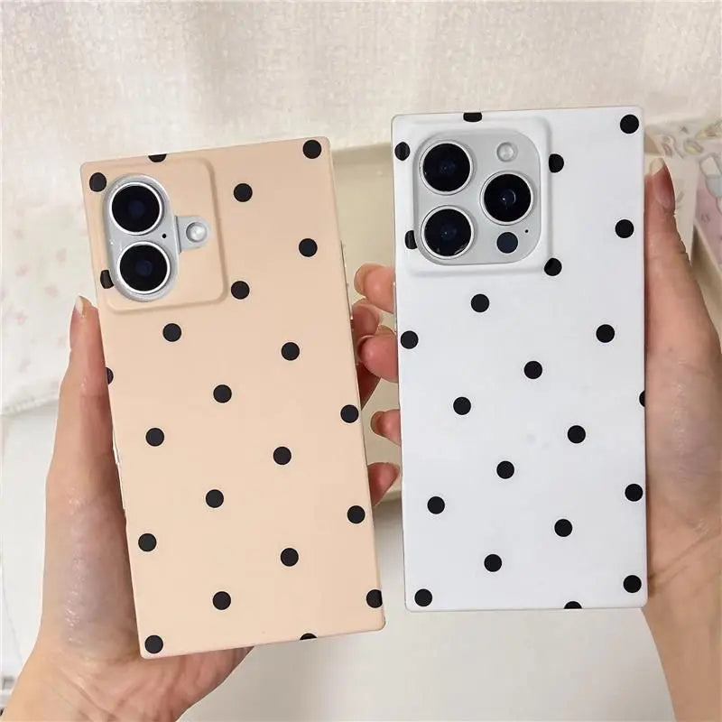 Polka Dot Classic Case For iPhone 16 17 Pro Max 15 14 13